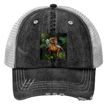 Discover red dragon Trucker Hats