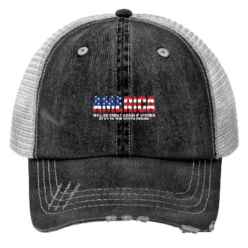 Discover America Will Be Great Again Black Trucker Hats