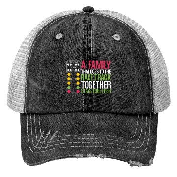 Discover Drag Racing Race Car Family A Trucker Hats