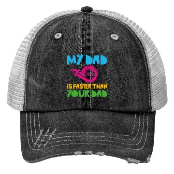 Discover Drag Racing Race Car Dad Son Trucker Hats