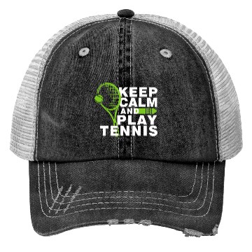 Discover Keep Calm and Play Tennis Trucker Hats