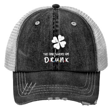 Discover Drunk Beer Paddy Shamrock Saint Patrick Day Trucker Hats