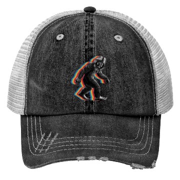 Discover Retro Bigfoot vintage Fun and Nostalgic Sasquatch Trucker Hats
