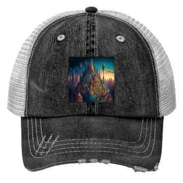 Discover Psychedelic City 3 Trucker Hats