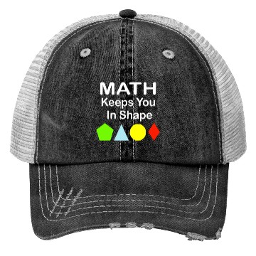 Discover Math Keeps You In Shape Funny Math Teacher Workout Trucker Hats