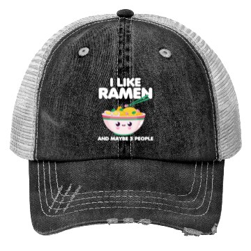 Discover I Like Ramen And Maybe 3 People Trucker Hats