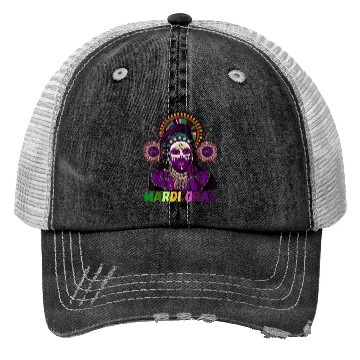Discover Voodoo Queen Magic Mardi Gras Trucker Hats
