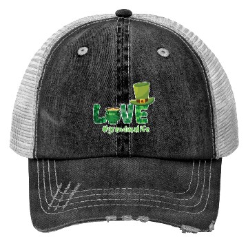 Discover Shamrock Love Grandma Saint Patrick Day Trucker Hats