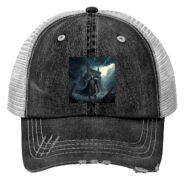 Discover Death Knight in Thunderstorm Trucker Hats