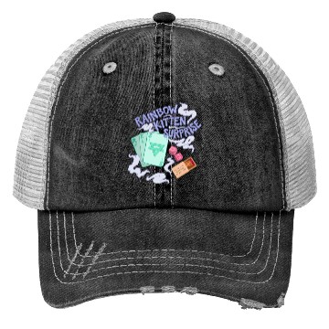 Discover rainbow kitten surprise Trucker Hats