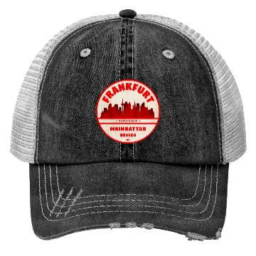 Discover Frankfurt Germany Trucker Hats