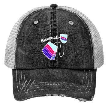 Discover Bisexualitea Funny Bisexual Tea Bag Bi Pride Color Trucker Hats