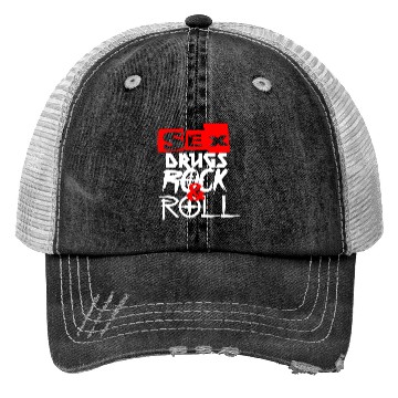 Discover sx and drugs and Rock and Roll Trucker Hats