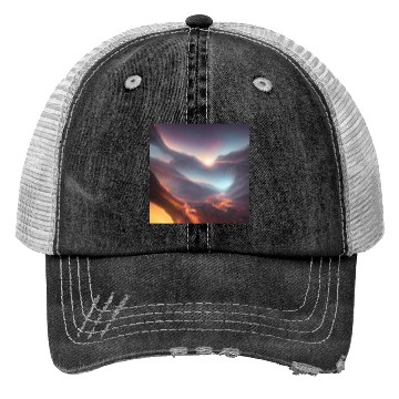 Discover Sunrise at the Tunnel View Point Trucker Hats