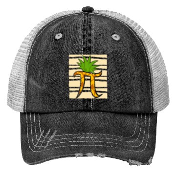 Discover Pineapple Pi Math Teacher Mathematician Pi Day Trucker Hats