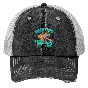 Discover Painting is my therapy - Painters Trucker Hats