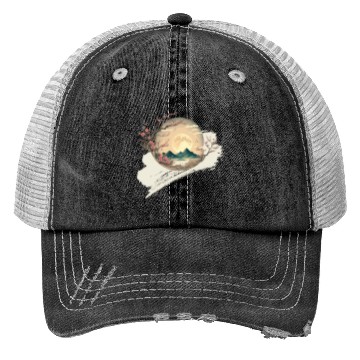 Discover Cherry Blossom Spring Japan Nature Trucker Hats