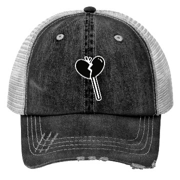 Discover Broken Heart Lollipop Candy Trucker Hats
