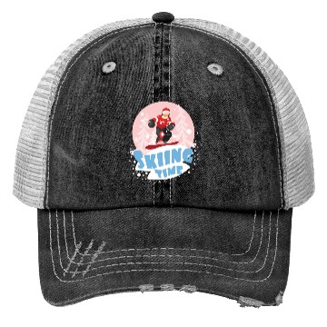 Discover Skiing time Trucker Hats
