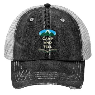 Discover Camp and Tell Camping Friends Camper Buddy Couples Trucker Hats