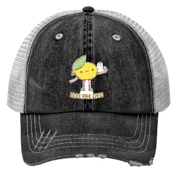 Discover Cute Lemon and Bird Zest For Life Trucker Hats