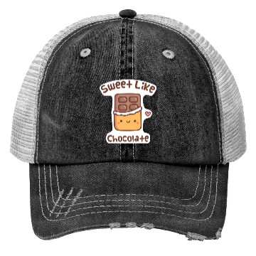 Discover Cute Sweet Like Chocolate Doodle Trucker Hats