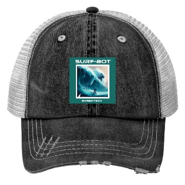 Discover Robot Ice Surf Trucker Hats