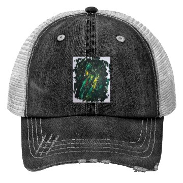 Discover Abstract Design - Go Green Artwork Trucker Hats