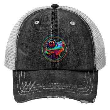 Discover color frog Trucker Hats