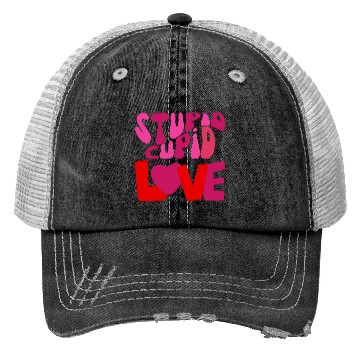 Discover stupid cupid Trucker Hats