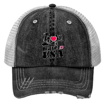 Discover I love Travel Trucker Hats