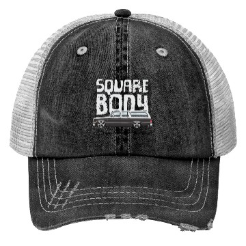 Discover square body Frost White Trucker Hats