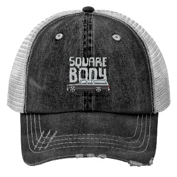 Discover square body Light Silver Trucker Hats