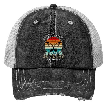 Discover Awesome Since 1978 Birthday Trucker Hats