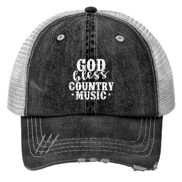 Discover God bless Country Music USA America Cowboys Trucker Hats