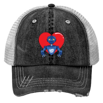 Discover Robot Love Trucker Hats