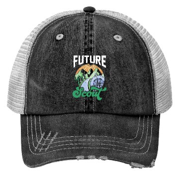 Discover Future Scout Outdoor Hiking Scouting Scouts Trucker Hats