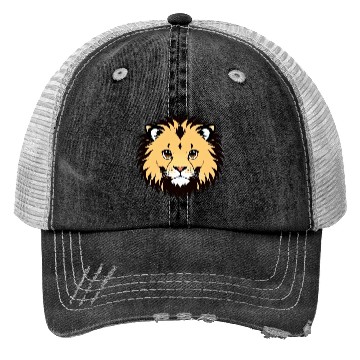Discover Royal Cartoon Lion - King of the Jungle 22 Trucker Hats