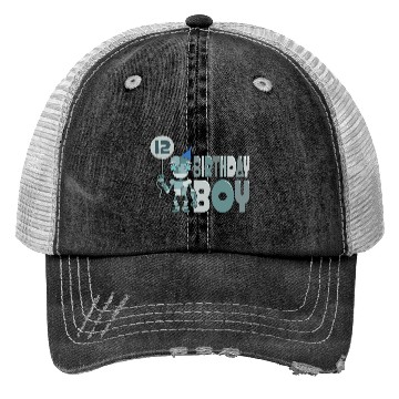 Discover Birthday Boy 12 Years Old Trucker Hats