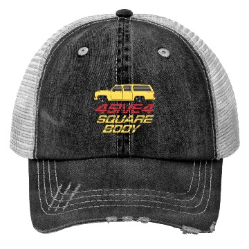 Discover square Colonial yellow Trucker Hats