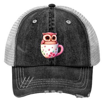 Discover Owl Animal Cute Wild Bird Zoo Forest Nature Child Trucker Hats