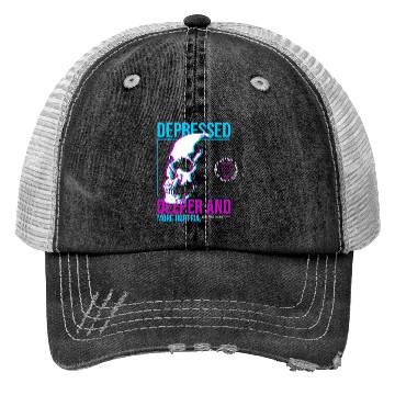 Discover Depressed Streetwear Trucker Hats