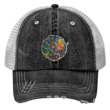 Discover Save Planet Protect the Earth Warning Design Trucker Hats