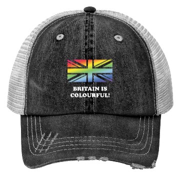 Discover Britain Is Colourful! (Union Jack, United Kingdom) Trucker Hats