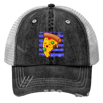 Discover Pizza Men's Trucker Hats