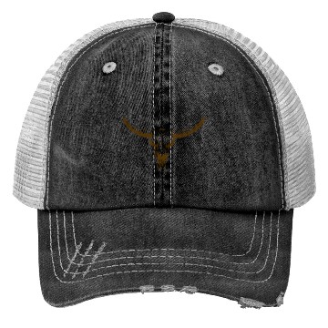 Discover bull skull Trucker Hats