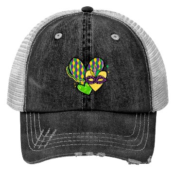 Discover New Orleans Kids Girls Love Mardi Gras Outfit Trucker Hats