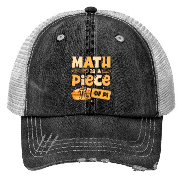Discover Math Is A Piece Of Pi Math Teacher Mathematician Trucker Hats