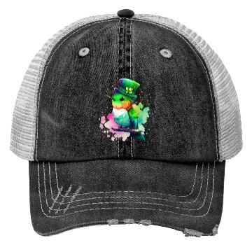 Discover St Patrick's Day Irish Hummingbird Saint Patrick Trucker Hats