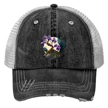Discover Iris Bonsai Tree Trucker Hats